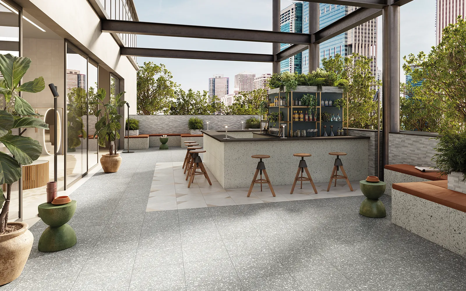 Terazzo & Patchwork Rooftop